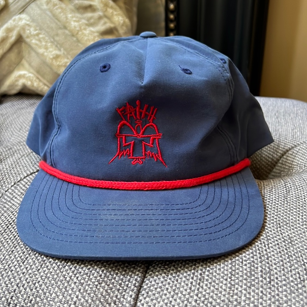 Men’s skateboarding hat, blue.